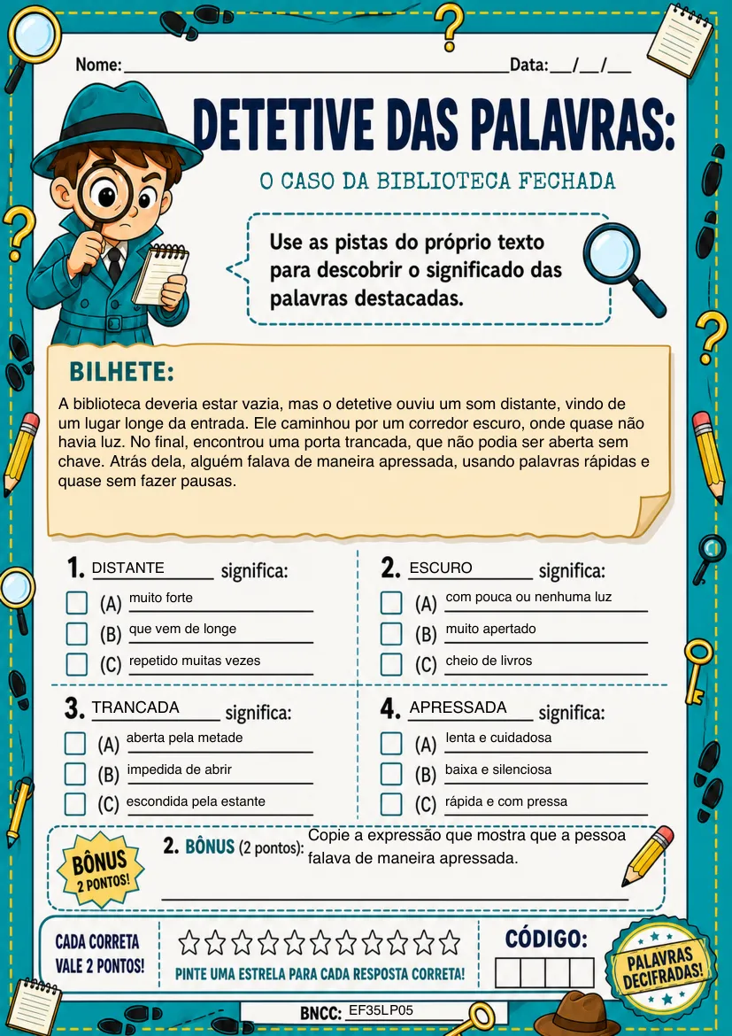 Caso colorido: O Caso da Biblioteca Fechada