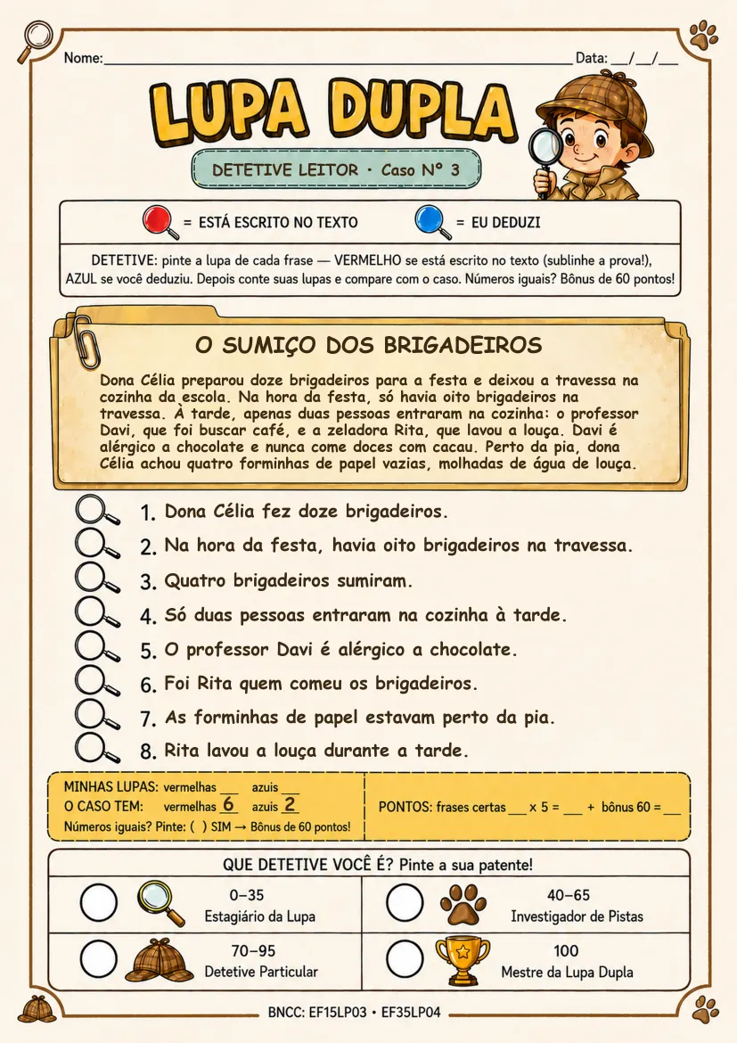 Ficha Caso Nº 3 — O Sumiço dos Brigadeiros